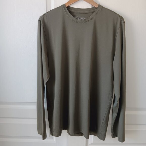 NEW Mododoc Men's Green Canzelle Long Sleeve Crew Neck Size M - Picture 11 of 11